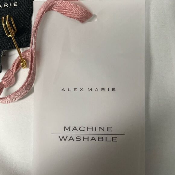 NWT Alex Marie Garden Bouquet water Color Dress in Sky / Mint Sz 14 - Picture 5 of 6